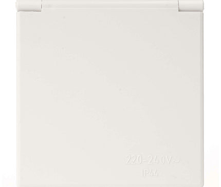 CEE White Electrical Socket with Cover