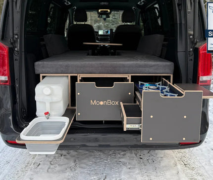 Moonbox Camping Box 119 cm – Bed & Kitchen Unit