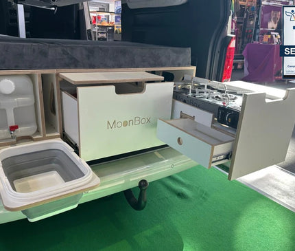 Moonbox Camping Box 119 cm – Bed & Kitchen Unit