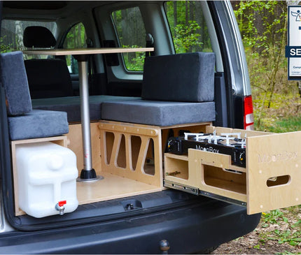 Moonbox Camping Box 115 cm – Bed & Kitchen Unit