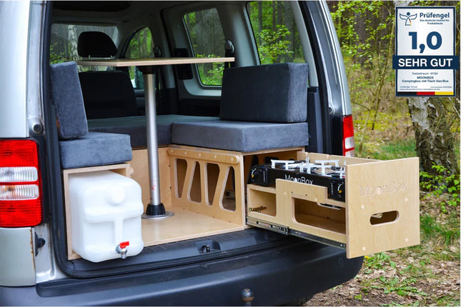 Moonbox Camping Box 115 cm – Bed & Kitchen Unit