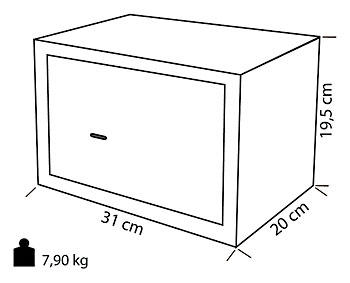Compact Campervan Safe – Steel Furniture Safe for Van & RV Security