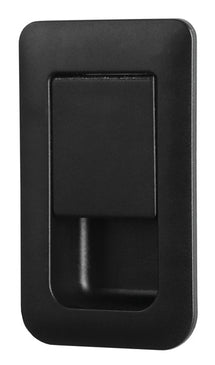 Black Push Button Camper Door Lock 36x59 mm – Snap Lock