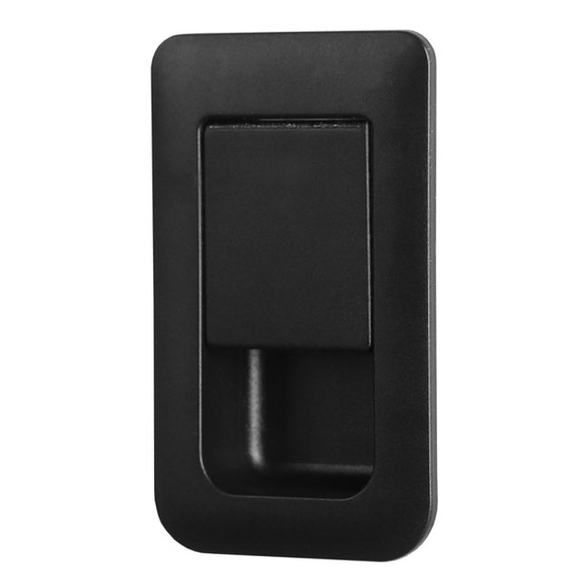 Black Push Button Camper Door Lock 36x59 mm – Snap Lock
