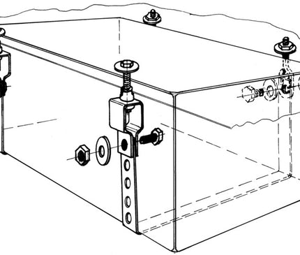 Heavy Duty Water Tank Mounting Kit 5m – Galvanized Steel