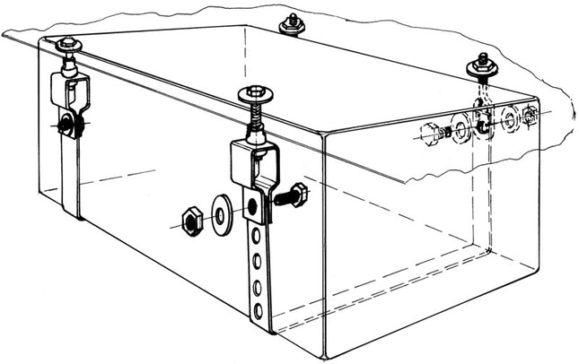 Heavy Duty Water Tank Mounting Kit 5m – Galvanized Steel