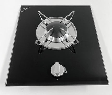 1 Burner Camper Gas Hob with Black Glass