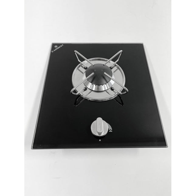 1 Burner Camper Gas Hob with Black Glass