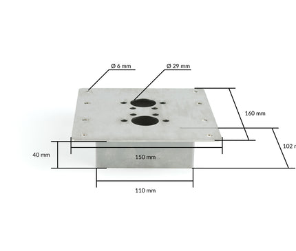Autoterm Air 2D Mounting Bracket 40 mm