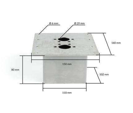 Autoterm Air 4D / Air 2D Floor Mounting Bracket 40mm