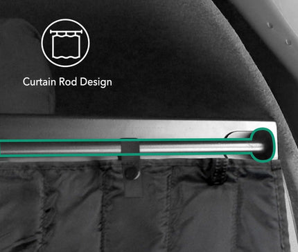 Mercedes Sprinter VS30 Headliner Shelf with Curtain Rod
