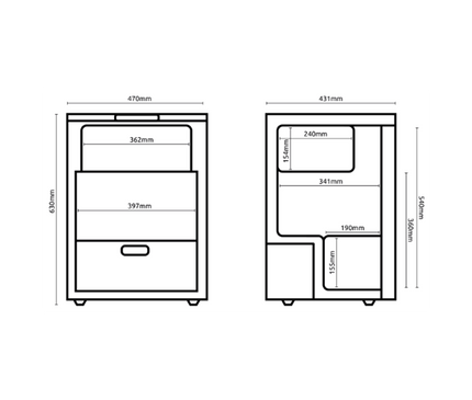 Hyckes HyFridge 65L Compressor Fridge – 12/24V Campervan Refrigerator with Bluetooth